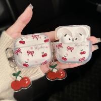 ราคา เคสสำหรับ Airpods เคสหูฟัง ลายเชอรี่โบว์ สำหรับรุ่น Airpods 1/2 pro pro2 gen gen2 gen3 Airpods3 Airpods4 (42258590807)