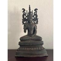 ราคา พระลาวศิลปะเวียงจันทน์ — หล่อสำริดโบราณแท้ หน้าตัก 5 นิ้ว (54352731060)