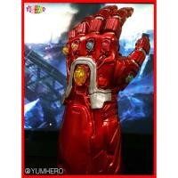 ราคา ถุงมือ Tony Stark Infinity Gauntlet Stone 6 เม็ด อัญมณีมีไฟ ถุงมือ โทนี่ สตาร์ค LED Light Avengers EndGame Marvel (2298300644)