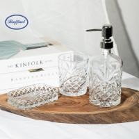 ราคา ขวดแก้วกดสบู่ ลายสับปะรด หัวปั๊มสีเงิน ใส่ครีมอาบน้ำ แชมพู (25569801659)