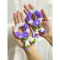 ราคา พวงมาลัยลวดกำมะหยี่ พวงมาลัยวันแม่ พวงกุญแจพวงมาลัยน่ารักๆ สีม่วงน่ารักสดใส (42458665742)