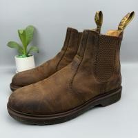 ราคา SZ.42 Dr.Martens 2976 CrazyHorse มือสองของแท้ รองเท้าบูทหนังสีน้ำตาล (29319105421)