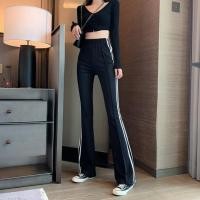 ราคา กางเกงขายาวแถบข้างปลายขาบาน (13082412669)