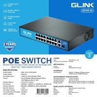ราคา Glink GPOE-03 POE Switch 16Port POE 10/100+2Port Uplink 10/100/1000Mbps+1*SFP (26236763063)