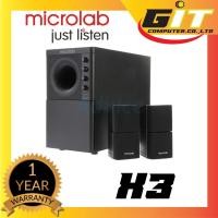 ราคา [ใช้โค้ด INCGRE15 ลด15%]MICROLAB Speaker(ชุดลำโพง) (2.1) (X3) รับประกันศูนย์ 1 ปี (4244452369)