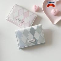 ราคา JAROV Card Wallet ลายตารางPUสีน้ำเงิน ขนาดเล็ก มัลติฟังк์ชันสำหรับผู้หญิง (58052925832)