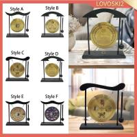 ราคา [Lovoski2] เครื่องประดับฆ้อง, กงทองแดงจีนพร้อมขาตั้ง, ฆ้องฮวงจุ้ย, ฆ้องตั้งโต๊ะทองเหลือง, กระดิ่งลมขนาดเล็ก, กระดิ่ง Terrace Gong (43374582254)