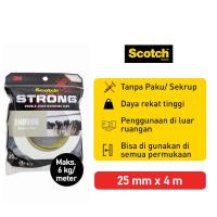 ราคา 3M SCOTCH STRONG เทปยึดในร่ม 25mmX 4m 110-M25 (44254698803)