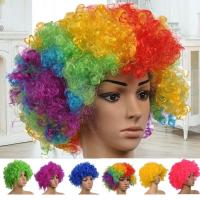 ราคา 1-2วัน(ส่งไว ราคาส่ง) Wig1241 วิกผมสังเคราะห์ สีรุ้ง อุปกรณ์ประกอบฉากตัวตลก วิกผมหยิก เครื่องแต่งกาย ปาร์ตี้【TFM】 (26107154843)