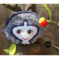 ราคา กระเป๋าผ้าด้นมือ ใบเล็ก มีซิปแต่งปอมปอม (4422327273)