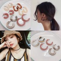 ราคา ต่างหูเรซิ่นลายหินอ่อน สไตล์เกาหลี (3752960576)