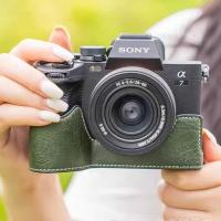 ราคา เหมาะสําหรับ Sony A7 A7R5 A7S3 A1 หนังฐาน a7 เคสป้องกัน a7r A1 ครึ่งชุด a7s3 (46303129344)
