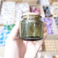 ราคา เเก้วใส่เทียนหอม พร้อมฝาไม้ก๊อก (สีเขียว) ความจุ 100ml. เเเก้วใส่เทียน โหลเเก้วเทียน กระปุกใส่เทียนหอม เทียนหอม (15097115931)