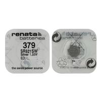 ราคา ถ่านนาฬิกาRenata 379 SR521SW 1.55V แพค1ก้อน (24671407258)