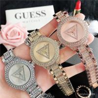 ราคา Guess Lady Rhinestone Watch Women Diamond Caual Quartz Watch (11304239107)
