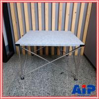 ราคา โต๊ะวางขาสแตนเลสx-01V2 60x60 สูง40เซนติเมตร สีเทา (ขาสามารถพับเก็บได้) โต๊ะอเนกประสงค์ โต๊ะวางมิกซ์ ชั้นวางเครื่องเสียง (6832857920)