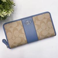 ราคา COACH ACCORDION ZIP WALLET IN SIGNATURE CANVAS #54630 (6987966280)