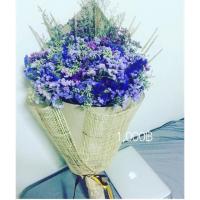 ราคา ดอกสแตติสจัดช่อ #ดอกไม้แห้ง #ช่อดอกไม้ #ดอกไม้จัดช่อ(คละสีได้) (2044347374)