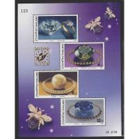 ราคา แสตมป์ไทย - ยังไม่ใช้ สภาพเดิม - ปี 2544 : ชีท ชีทที่ระลึก ชุด อัญมณี งานแสดงแสตมป์ เบลเยี่ยม (20472309724)