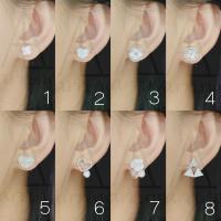 ราคา [มินิมอลสีเงิน139] ต่างหูมินิมอลแบบติดหู ราคาต่อ1คู่ พร้อมแป้น(ทับหลัง)แบบโลหะทุกคู่ (27415706364)