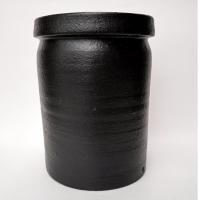 ราคา กระถางดินเผาทรงกระบอกสูง สีดำล้วน ขนาด 6.5 x 8.5 นิ้ว (7234984038)