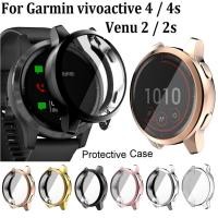 ราคา เคส Garmin Vivoactive 4S / Vivoactive 4 Case Garmin Venu 2 / Venu 2S Case Full Coverage TPU Plated Case for Vivoactive 4S / Vivoactive 4 Bumper Protective Case (8966885909)
