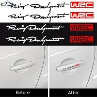 ราคา สติกเกอร์ ลายตัวอักษรภาษาอังกฤษ WRC Rally กันน้ํา มีกาวในตัว สําหรับติดมือจับประตูรถยนต์ 4 แผ่น (22482476046)