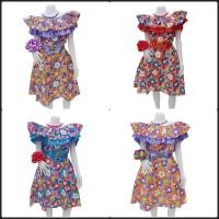 ราคา ชุดทองกวาวลายดอกชุดแฟชั่นย้อนยุคหญิงชุดรำวงย้อนยุคชุดเดรสลายดอกทีมงานวัด (27422714015)