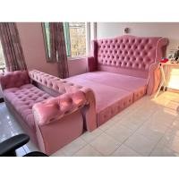 ราคา เตียงนอนรุ่นเจ้าหญิงมีท้ายเตียงพร้อมสตูลนั่งปลายเตียง (23740396183)