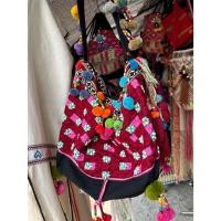 ราคา กระเป๋าผ้า กระเป๋าชาวเขา ย่ามกะเหรี่ยง กระเป๋าผ้าปักมือ ย่ามชาวเขา คล้อง สะพายไหล่ สะพานคาดลำตัว ก้ (25338354160)