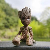 ราคา [3262 คอลเลกชันคน] Seated Groot Pocket Edition Tree Man เครื่องประดับเด็กรุ่น Galaxy Guardian รูปบราซิลไม้กระถางของเล่น (26738259997)