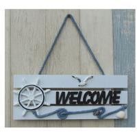 ราคา SALEป้าย ป้ายติดประตู ที่แขวนประตู ป้ายแขวน ป้ายแขวนประตู ป้ายwelcome สีขาว พร้อมส่ง (6781196806)