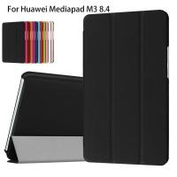 ราคา Super Slim PU หนังสําหรับ Huawei MediaPad M3 8.4 "BTV-W09 BTV-DL09 แท็บเล็ต Funda Flip ธุรกิจขาตั้ง Shell (49950409931)