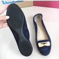ราคา Nine West Basic Loafer Shoes รองเท้าทรงโลฟเฟอร์ หนังชามัวร์สีน้ำเงิน (7906509677)