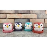 ราคา กระถางดินเผา handmade นกฮูก (4857566443)