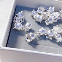 ราคา 999 Pure Silver Lily of the Valley จี้ถักสร้อยข้อมือครึ่งสร้อยข้อมือ DIY Seiko อุปกรณ์เสริม 3D Hard Silver Red String อุปกรณ์เสริม (51953060551)