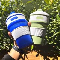 ราคา แก้วซิลิโคนพับได้ 350 ml ใส่ได้ทั้งน้ำร้อนและน้ำเย็น พกพาสะดวก [15780-2] (6410953360)