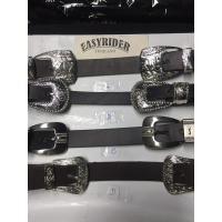 ราคา เข็มขัดหนังหัวแฝดคาวบอยหนังดิบหัวซิ้งค์Easyrider (18280523793)