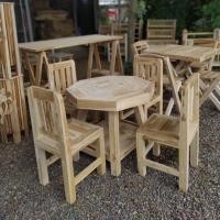 ราคา ชุดโต๊ะ+เก้าอี้เด็ก ทำจากไม้สักทอง ส่งฟรี!!! (4707579864)