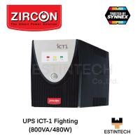 ราคา UPS (เครื่องสำรองไฟ ) Zircon UPS ICT-1 Fighting (800VA/480W) ของใหม่ประกัน 2ปี (15280122044)