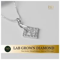 ราคา Serene necklace จี้เพชรแท้ Lab grown พร้อมสร้อยทองแท้ 9K น้ำหนักเพชรรวม 0.45ct by P&D Jewels (55501280018)