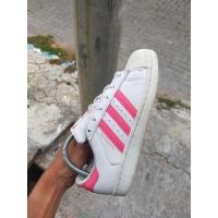 ราคา Adidas superstar สีขาว สีชมพู (29261838439)