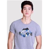 ราคา Rudedog เสื้อคอกลม ชาย-หญิง สีเทาอ่อน รุ่น Piramid (ราคาต่อตัว) (40174214616)