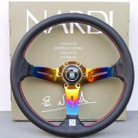 ราคา พวงมาลัยรยนต์ ของแท้ แบรนด์ NARDI 13.5นิ้ว ก้านยก 2.5นิ้ว แถมฝาแตรในชุด (23133868112)