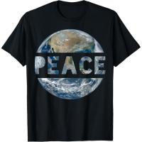 ราคา โลกสันติภาพบนโลกร่วมสมัยมนุษย์รักและใจเสื้อยืด (53151592990)