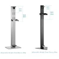 ราคา เชื่อมต่อเท้าสแตนเลสวงเล็บมือที่ถอดออกได้ตู้ทําสบู่สัมผัสเท้าฆ่าเชื้อ Stepping Bracket สีอบ T (44377223538)