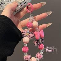 ราคา [MTech]โทรศัพท์ โซ่คล้อง โทรศัพท์ โซ่คาดเอว Anti-Lost Key Chainจี้ห้อยโทรศัพท์ตุ๊กตาลายเสือดาวผีเสื้อ ลูกปัดสำหรับติดกล้ (43426270529)