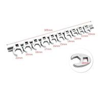 ราคา ชุดประแจหกเหลี่ยมแบบขับใหม่ Crowfoot ขนาด 10-22 มม. เมตริก, ประแจปลายเปิดสำหรับประแจแรงบิด, 10 ชิ้น ขนาด 3/8 นิ้ว (43763760406)