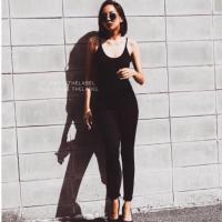 ราคา จั๊มสูทสีดำ ขาวยาว เว้าหลัง (2472903705)