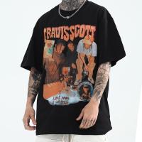 ราคา สีขาว a [S-5XL]ผู้ชาย Cotton Oversize Short Sleeve Plus Size Tshirt Round Neck โอเวอร์ไซส์ ฮิปฮอป กีฬา (25706169546)